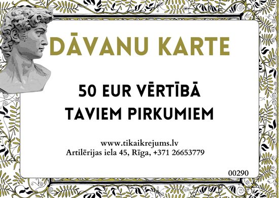 DĀVANU KARTE 50 EUR